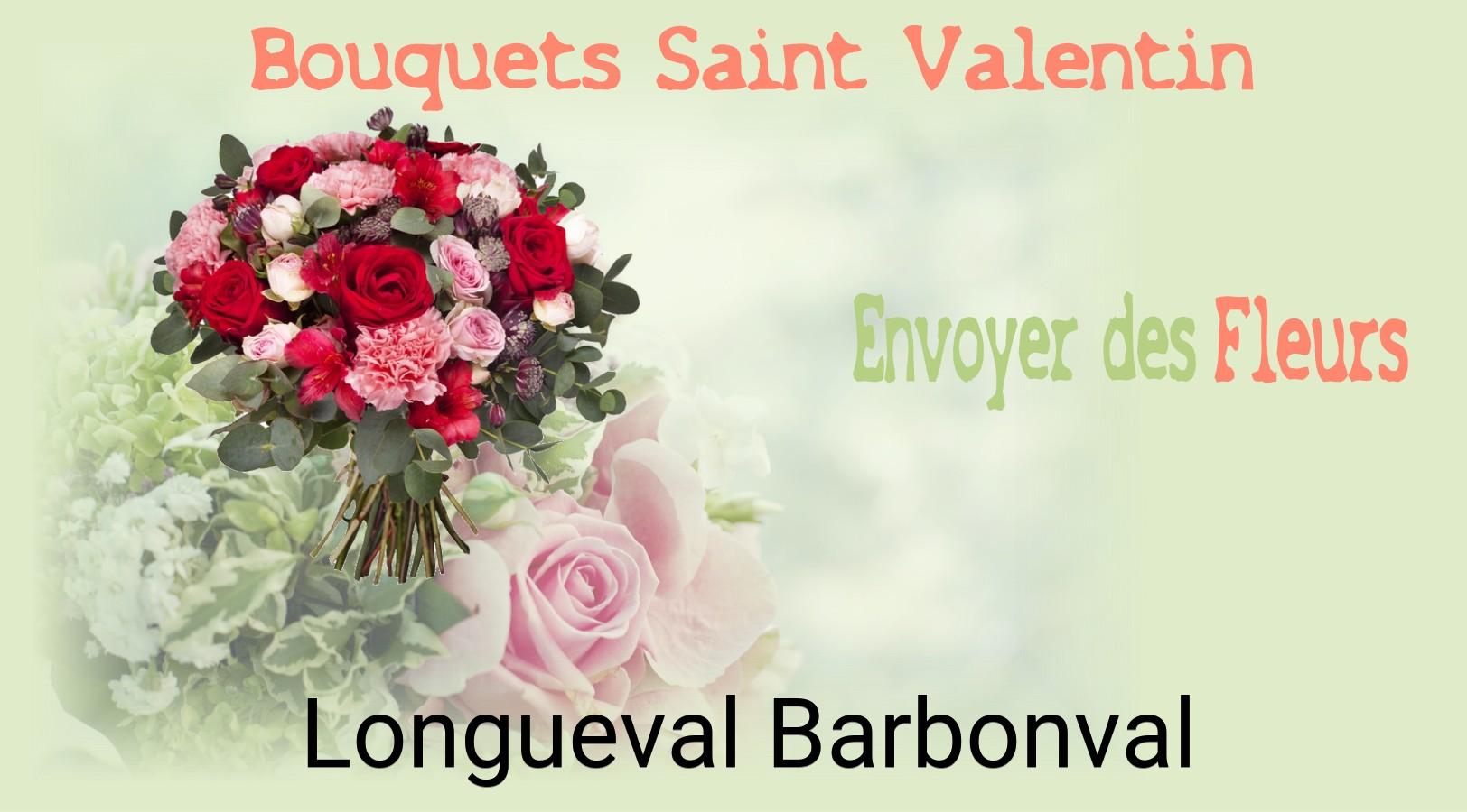 Roses de Saint-Valentin livrées à Longueval-Barbonval